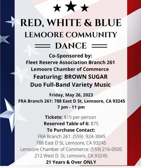 Chamber, Fleet Reserve host Red, White, Blue dance May 26